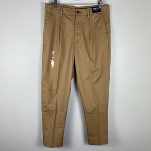 Tommy Hilfiger Men's TH Flex Chino Dress Pants 32 X 32 Flat Front Tan NWT
